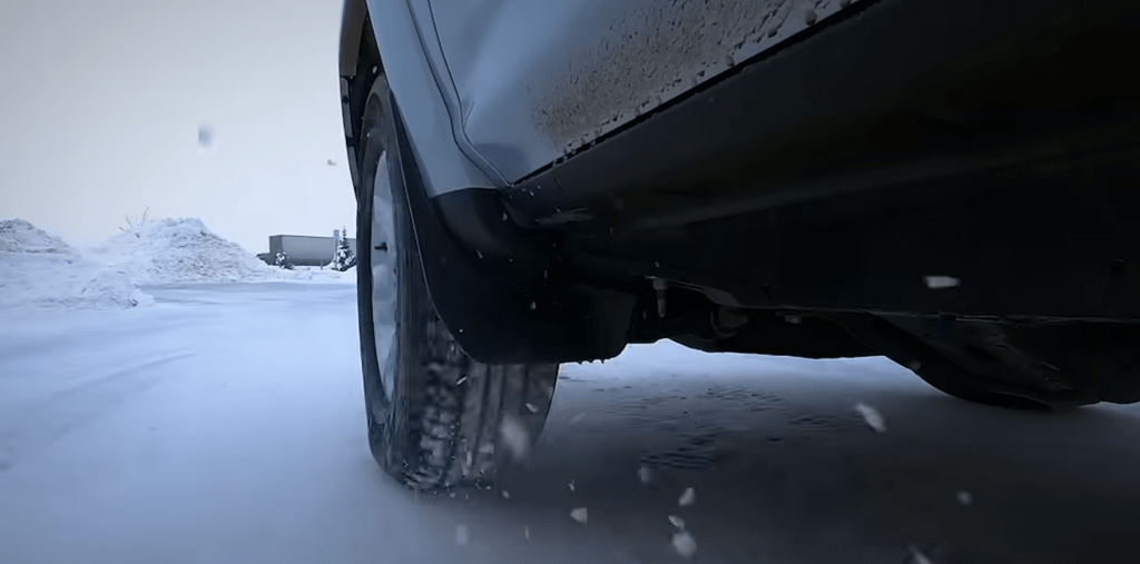 Tire in Snow