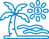 Palm tree icon for paid time off at Tidal Wave Auto Spa Careers
